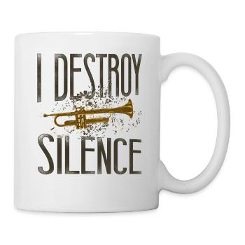 Trompettiste Vintage I Destroy - Mug blanc - blanc - Droite