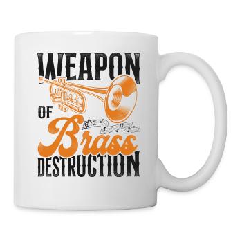 Trumpet Player Vintage Weapon Of - Tasse - Weiß - Rechts