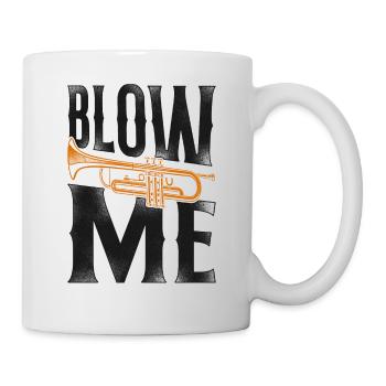 Trumpet Player Vintage Blow Me - Mug - white - Right