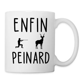 chasse / humour chasseur / enfin peinard - Mug blanc - blanc - Droite