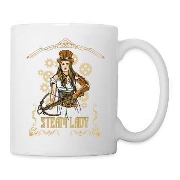 Steampunk Lady Girl Streetwear - Mug - white - Right