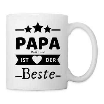 PAPA IST DER BESTE - Tasse - Weiß - Rechts