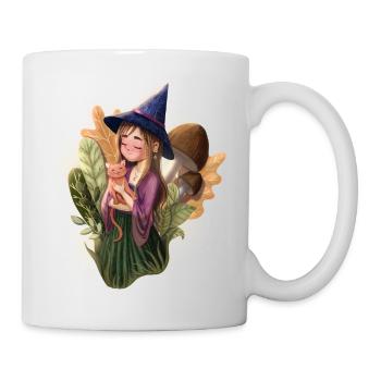 little witch with hangover - Mug - white - Right