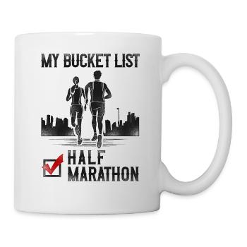 Running Runner Half Marathon - Tasse - Weiß - Rechts