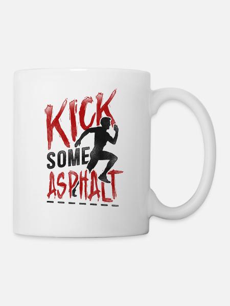 Running Runner Half Marathon - Tasse - Weiß