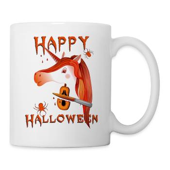 Halloween Licorne Joyeux Halloween - Mug blanc - blanc - Droite