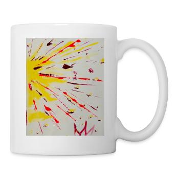 Abstract Art - Tasse - Weiß - Rechts