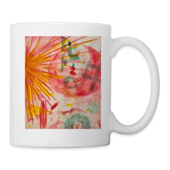 Abstract Art - Tasse - Weiß - Rechts