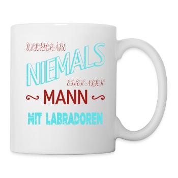 welpe pfote geburtstagsgeschenk bullterrier - Tasse - Weiß - Rechts
