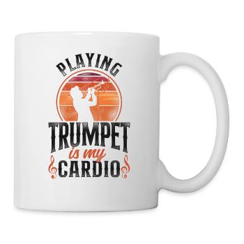 Trumpet Player Vintage Retro - Tasse - Weiß - Rechts