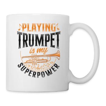 Joueur de trompette Vintage Playing - Mug blanc - blanc - Droite