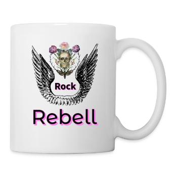 Rock Rebell - Tasse - Weiß - Rechts