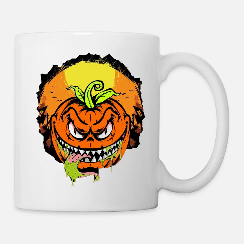 Evil pumpkin - Mug - white