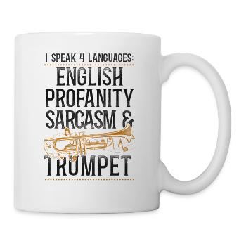 Trompettiste Vintage I Speak 4 - Mug blanc - blanc - Droite