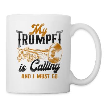 Trumpet Player Vintage My Trumpet - Tasse - Weiß - Rechts