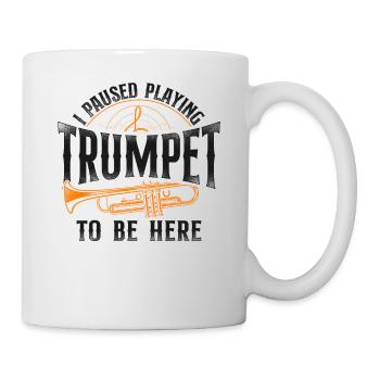 Trumpet Player Vintage I Paused - Tasse - Weiß - Rechts