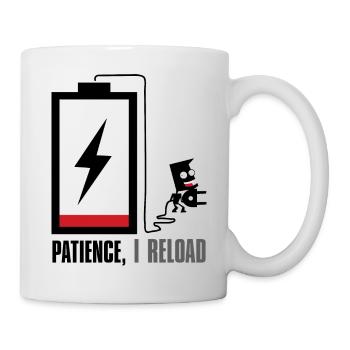 Geduld, ich lade nach... - Tasse - Weiß - Rechts
