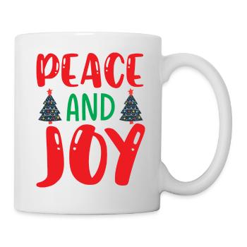 Peace and joy - Christmas humor - Mug - white - Right
