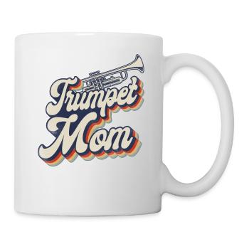 Trompettiste Maman Mère Rétro - Mug blanc - blanc - Droite