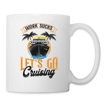Cruise Ship Vacation Retro Vintage - Tasse - Weiß - Rechts