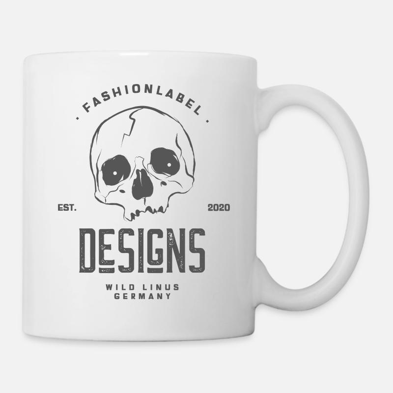 Skull Design I Wild Linus - Tasse - Weiß