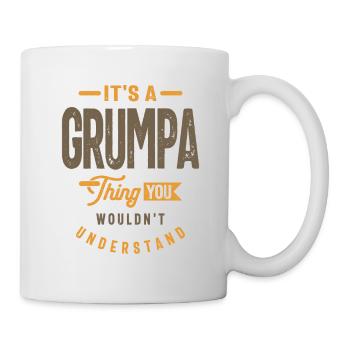 Mens C’est un truc grumpa Drôle Papa Grand-père - Mug blanc - blanc - Droite