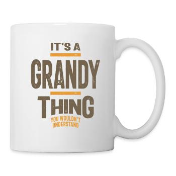 Männer Es ist eine grandiose Sache Lustiger Papa Opa - Tasse - Weiß - Rechts