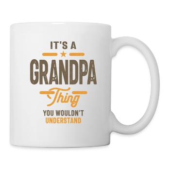 Männer Es ist eine Opa Sache Lustige Väter Opas - Tasse - Weiß - Rechts