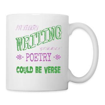readers books and cats birthday present joke book - Mug - white - Right