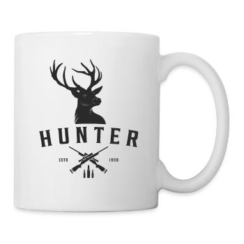 chasseur, cerf rétro de la faune - Mug blanc - blanc - Droite