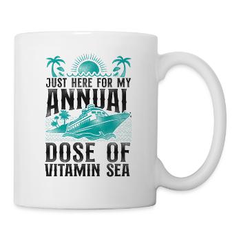 Cruise Ship Vacation Vintage Just - Tasse - Weiß - Rechts