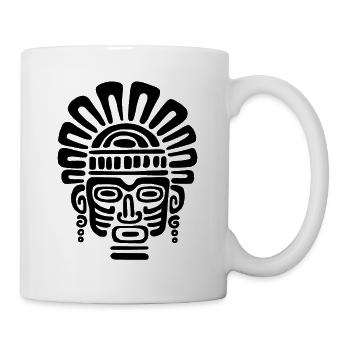 Kultur der Inkas, Kopf Symbol - Tasse - Weiß - Rechts