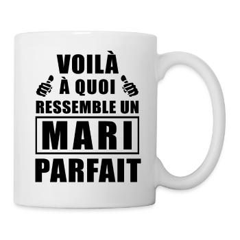 mari parfait / humour époux - Mug blanc - blanc - Droite