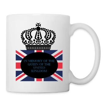 En mémoire de la reine du Royaume-Uni. - Mug blanc - blanc - Droite