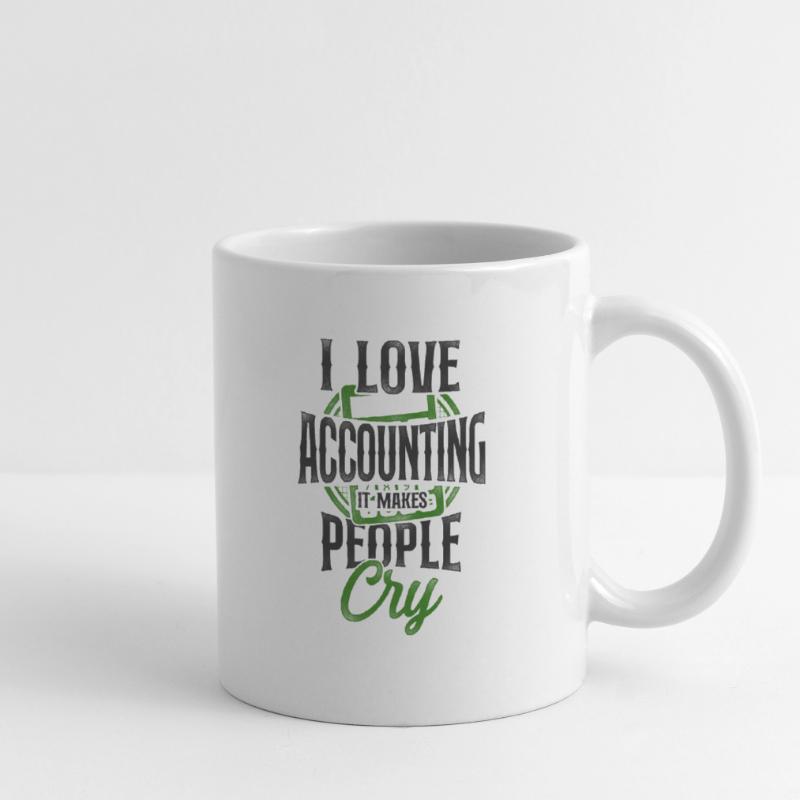 Comptable Comptable Comptable Comptabilité Mug blanc