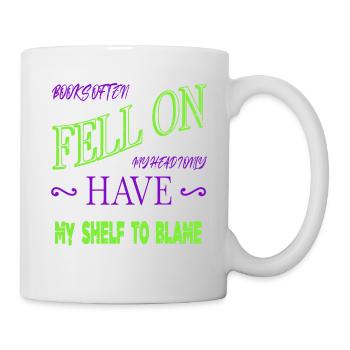 book children funny books coffee joke book reader - Mug - white - Right