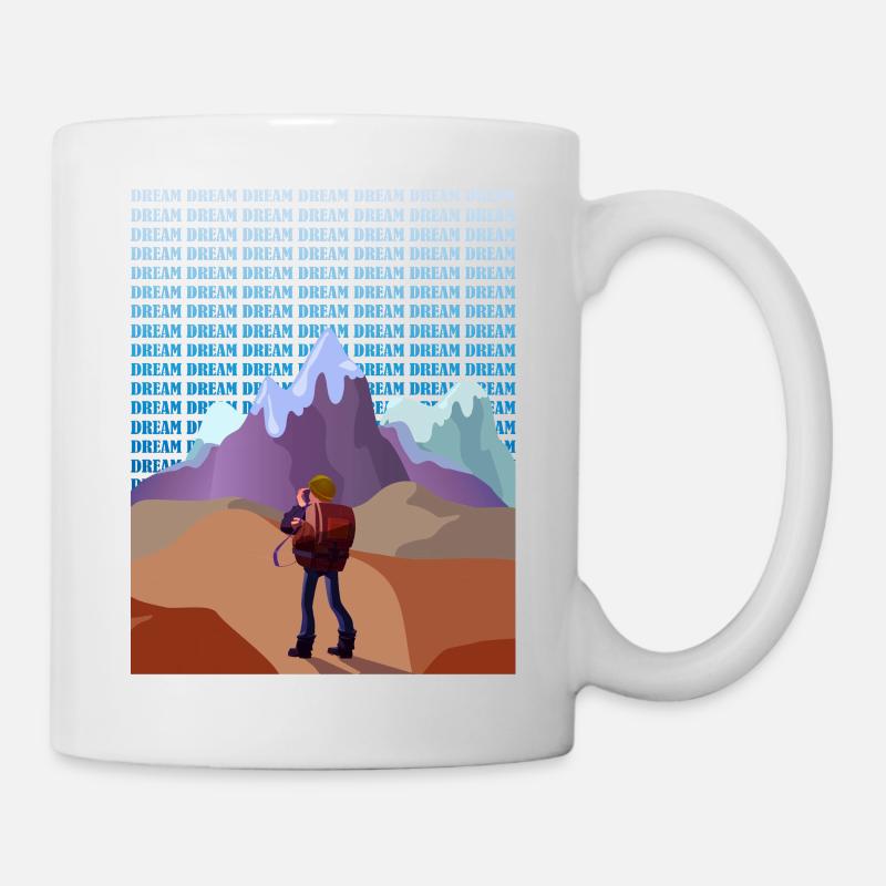 Such nach deinem Traum - Wanderer - Tasse - Weiß