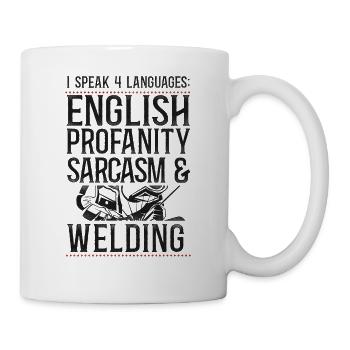 Soudage Soudeur Vintage I Speak 4 - Mug blanc - blanc - Droite