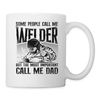 Welder Welding Dad Father Vintage - Mug - white - Right
