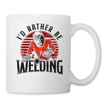 Welder Welding Vintage Retro I'd - Mug - white - Right
