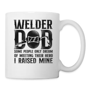 Welder Welding Father Vintage - Mug - white - Right