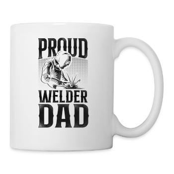 Welder Welding Dad Father Vintage - Mug - white - Right