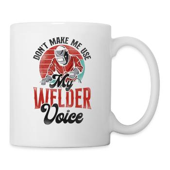 Welder Welding Vintage Retro Don't - Mug - white - Right