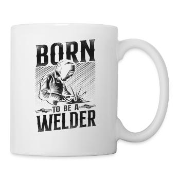 Welder Welding Vintage Born To Be - Mug - white - Right
