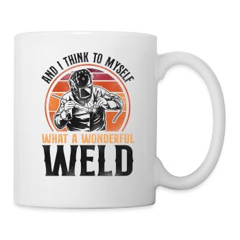 Welder Welding Pun Vintage Retro - Mug - white - Right
