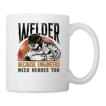 Welder Welding Vintage Retro - Mug - white - Right
