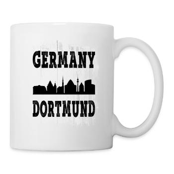 Dortmund Deutschland Stadt Skyline Heimat Liebe - Tasse - Weiß - Rechts