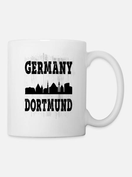 Dortmund Deutschland Stadt Skyline Heimat Liebe - Tasse - Weiß