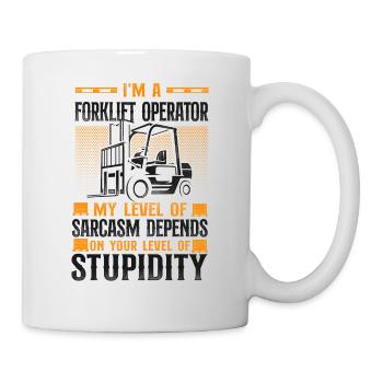 Certified Forklift Truck Operator - Mug - white - Right