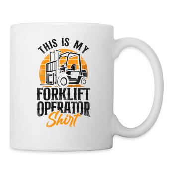 Certified Forklift Truck Operator - Mug - white - Right